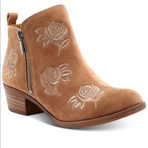 Lucky Brand Floral Embroidered Booties